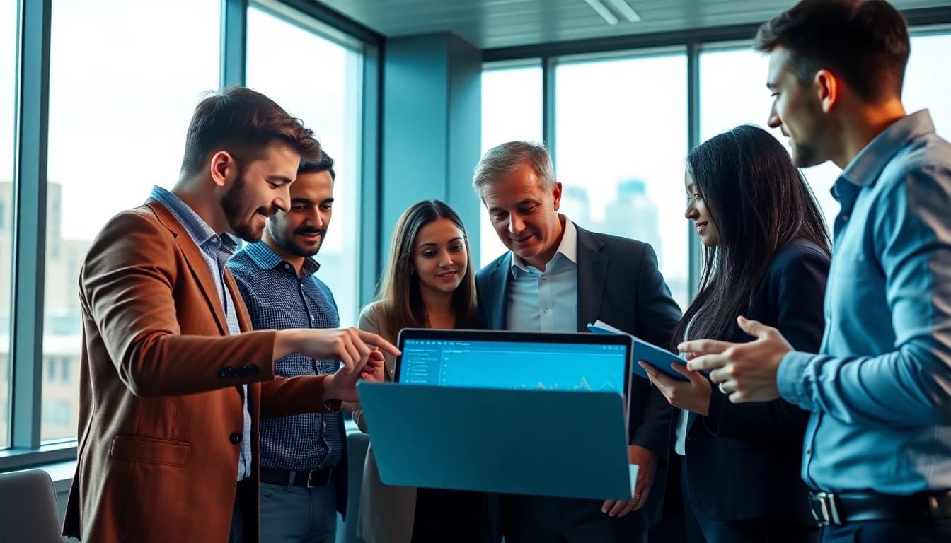 Find msp companies near me providing expert IT consulting services in a dynamic office environment.