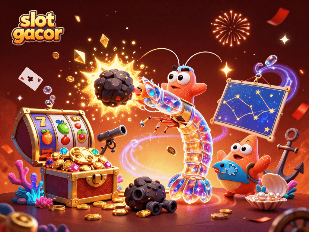 Experience the thrill of slot gacor with vibrant casino symbols and stunning 3D characters!