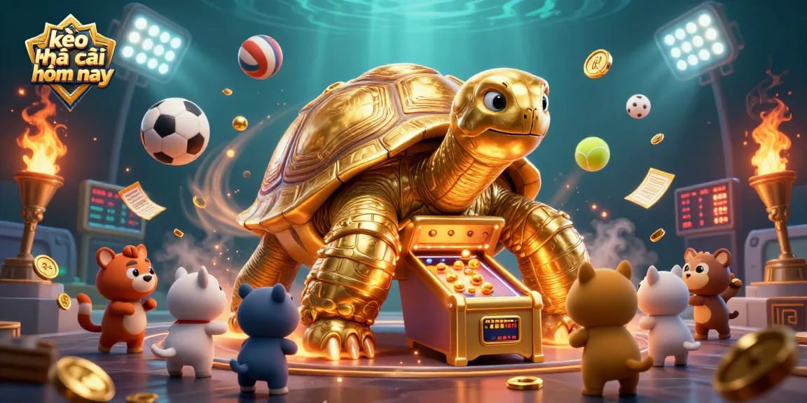 Engage with kèo nhà cái hôm nay in a vibrant scene of animated sports action and excitement.