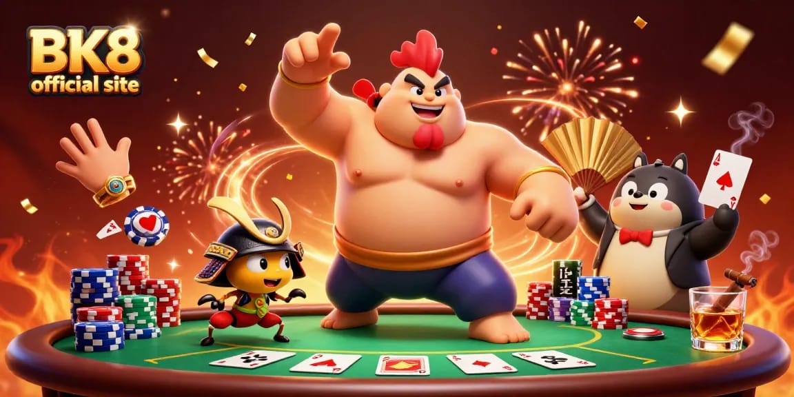 Experience the excitement of gambling at the BK8 official site with action-packed card games and vibrant characters.