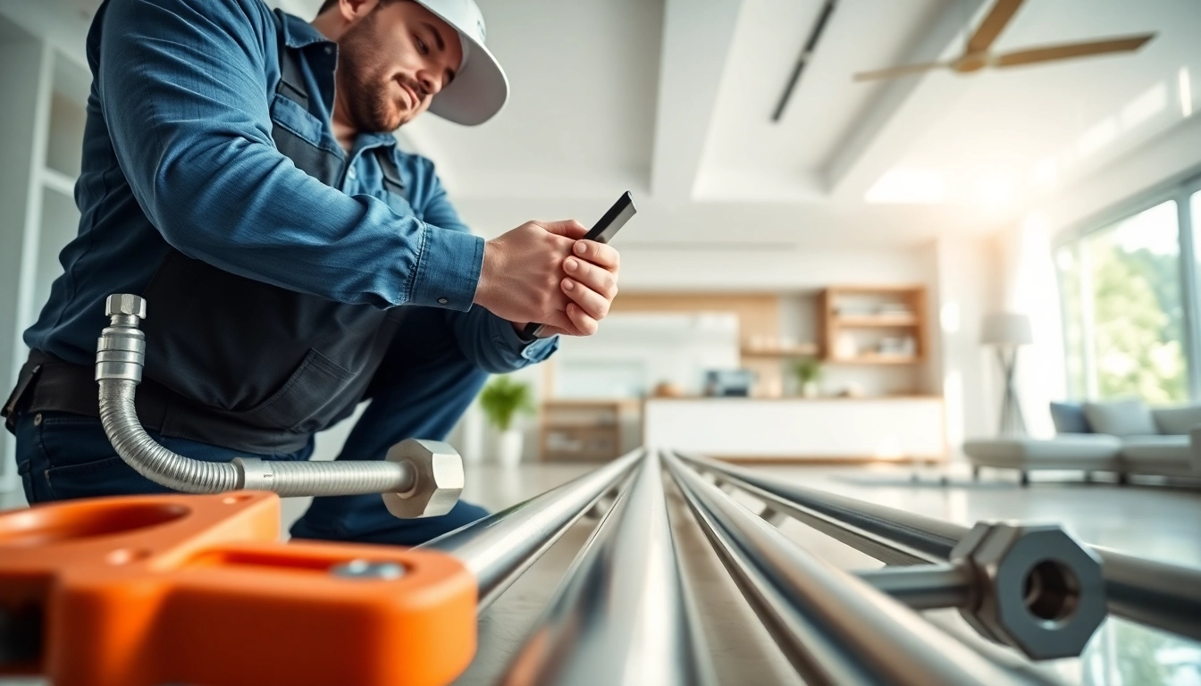 Professional plumber providing whole house repiping services St Petersburg FL in a modern setting.