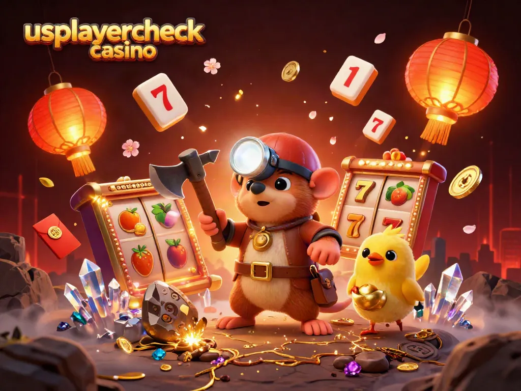 Win big at usplayercheck casino with thrilling slot reels and golden treasures in a fantasy scene
