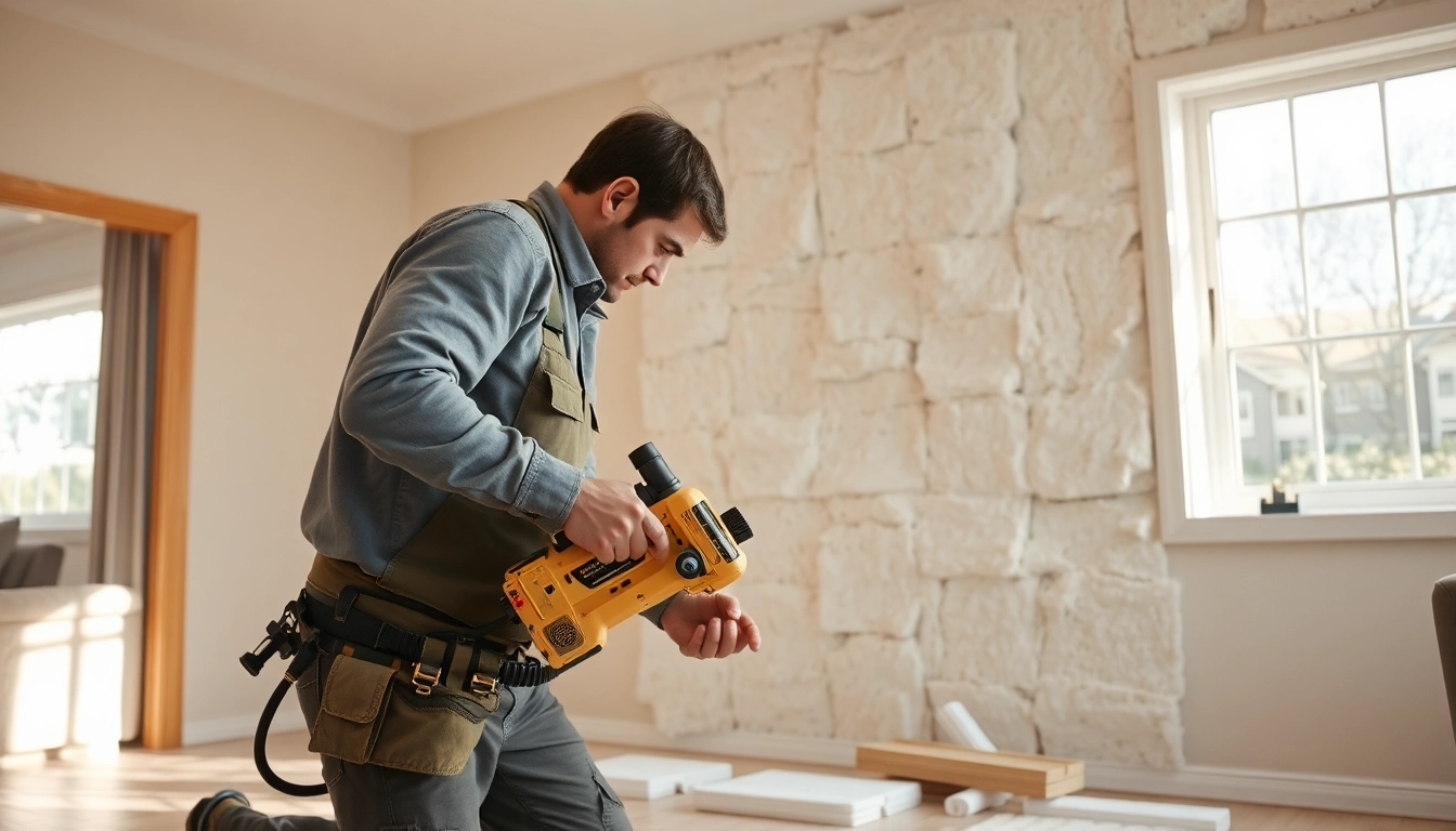 Cost to remove spray foam insulation shows a contractor working attentively in a home environment.