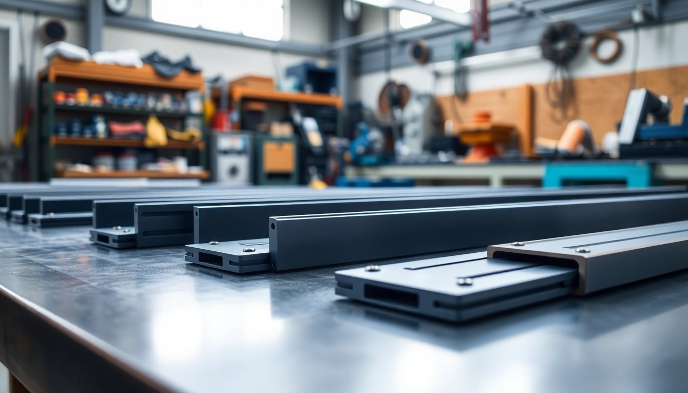 High-quality drawer slides manufacturer displaying precision engineering in workshop setting.