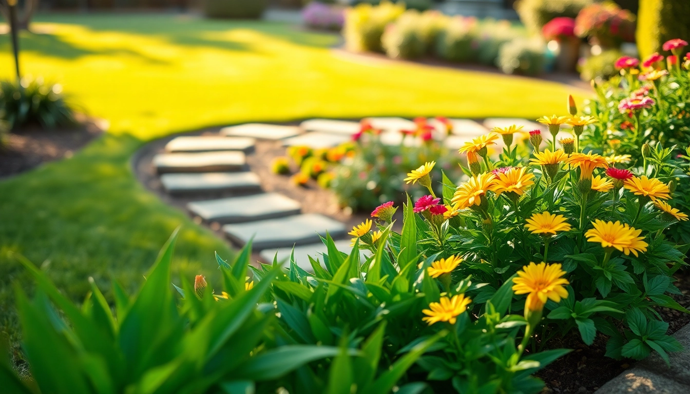 Landscaping contractor Walnut Creek showcasing a vibrant garden with colorful flowers.