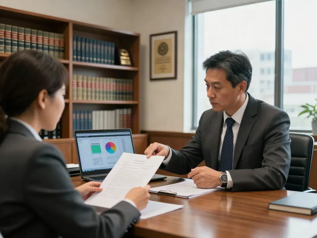 Best DUI lawyers in Cherokee County GA consulting with a client in a professional law office.