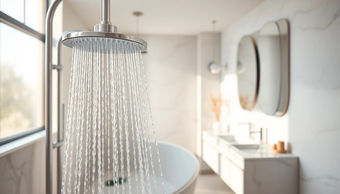 Transform your space with elegant showers au, showcasing a luxurious shower in a modern bathroom.
