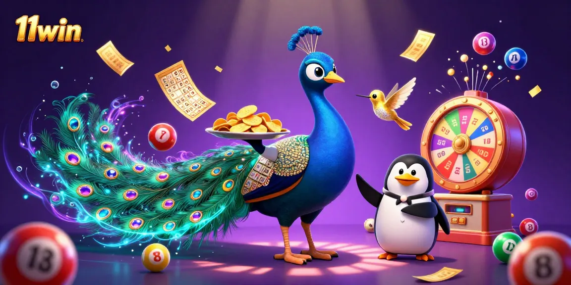 Experience thrilling moments with 11win at a vibrant casino, featuring lively characters and engaging elements.