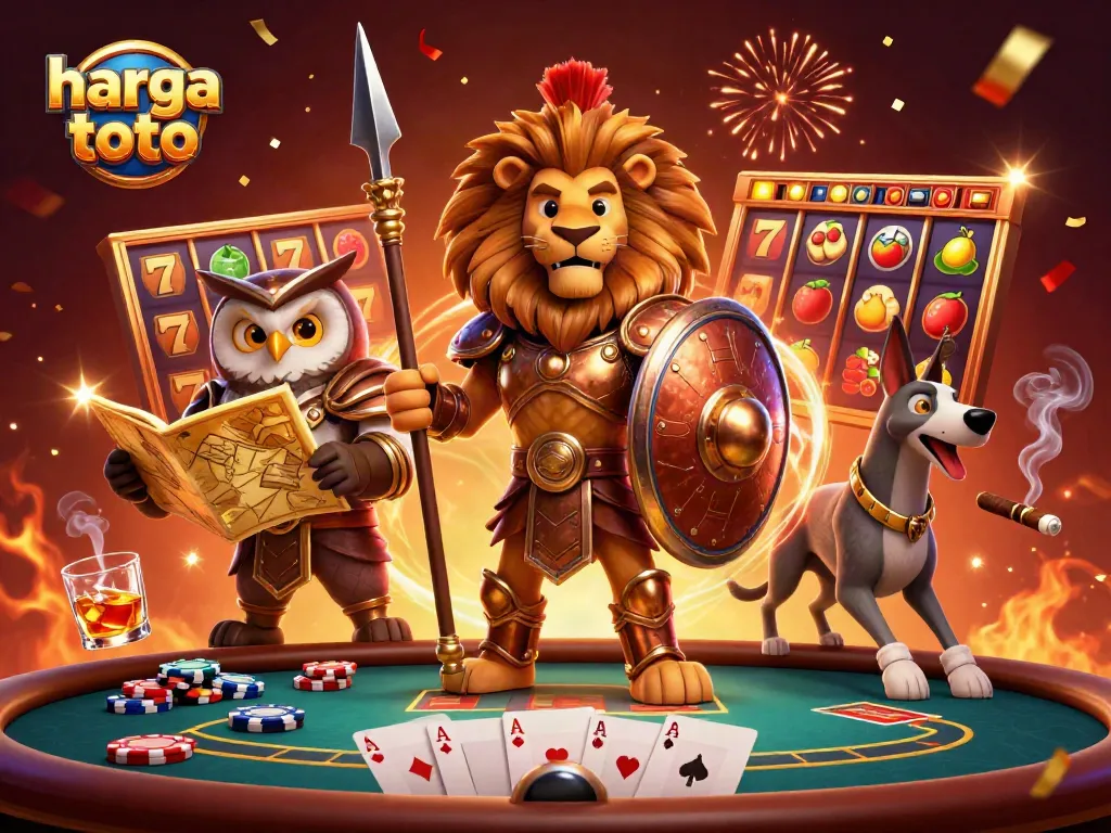 Experience winning excitement on harga toto with captivating slot reels and a vibrant casino atmosphere.
