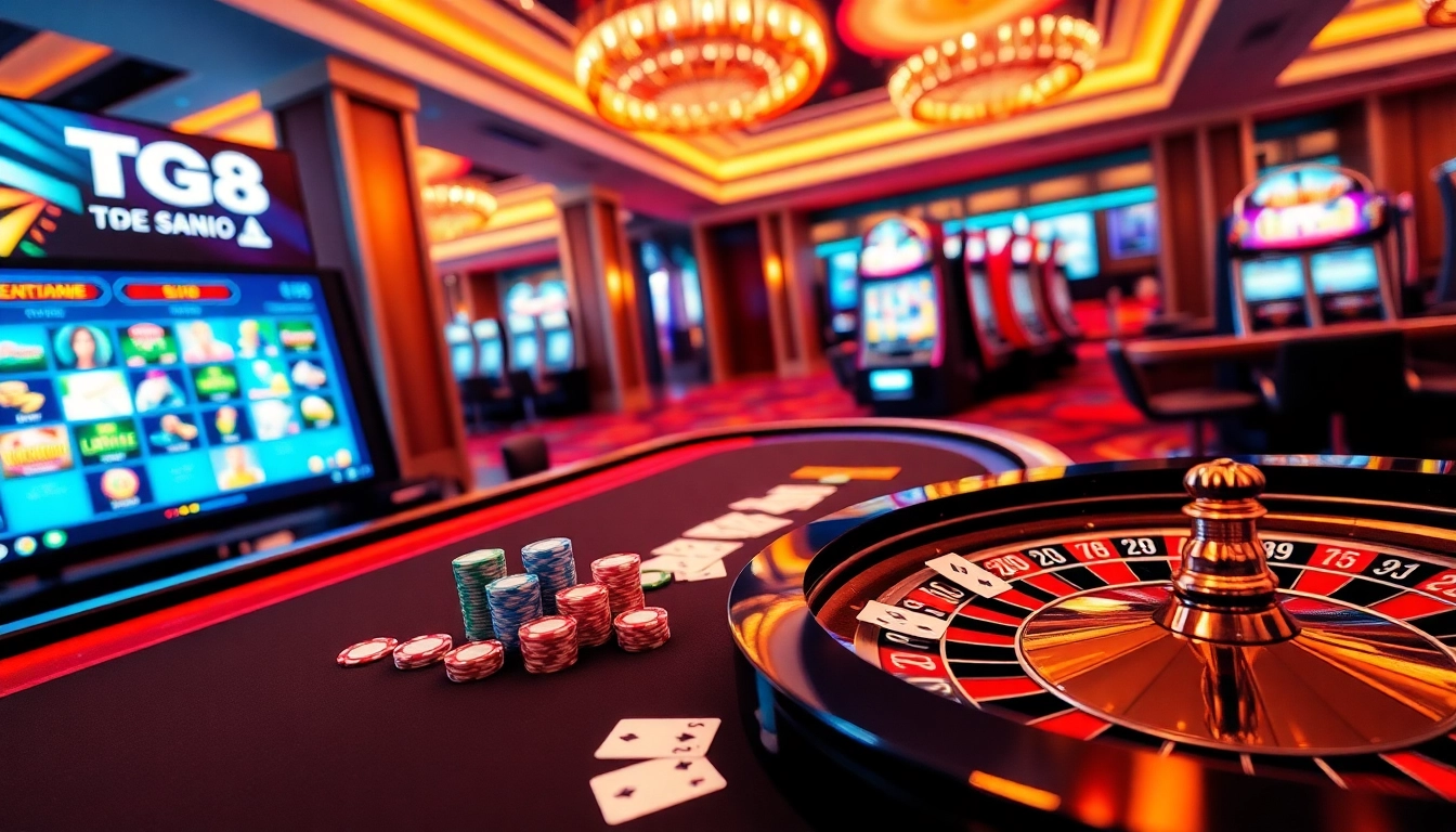 Experience high-stakes gaming at tg88 with vibrant casino tables and exciting game selections.