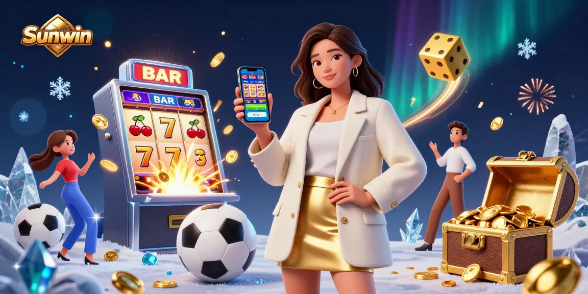 Engage in thrilling betting with Sunwin, featuring a lively casino scene full of excitement and dynamic elements.